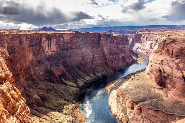 Impresionante Vista Del Río Colorado Volviendo Viaje Horseshoe Bend Page — Foto de Stock