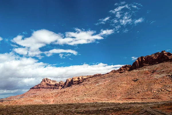 Rugged Red Rock Mountains Desert Landscape Usa — Stock Photo, Image