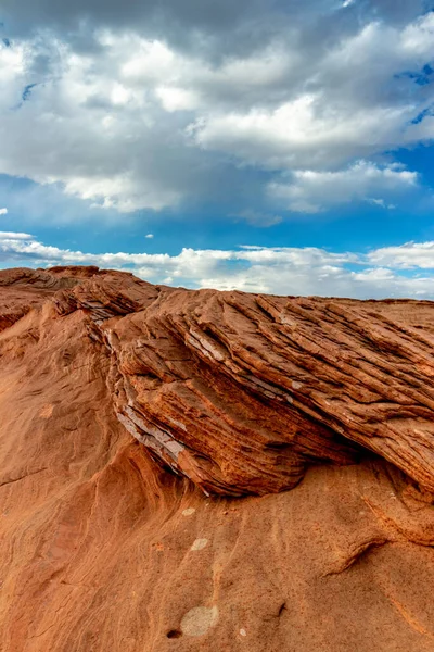 Rock Layers Look Sand Folded Patterns Chains Page Arizona Usa — Stock Photo, Image