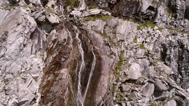 Stream Flowing Rocks Hohe Tauern Mountain Range Carinthia Austria — Stock Video