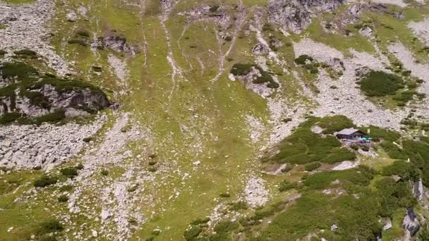 Panoramatický Pohled Kolnbrein Přehradní Nádrže Pohoří Vysoké Taury Rakousko — Stock video