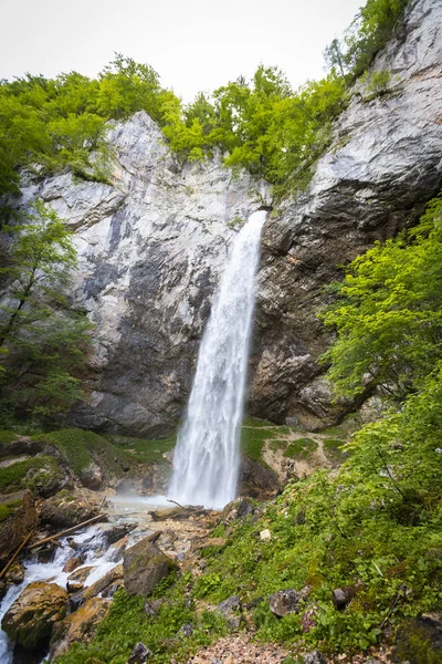 cold giant waterfall called Wildensteiner in Austria