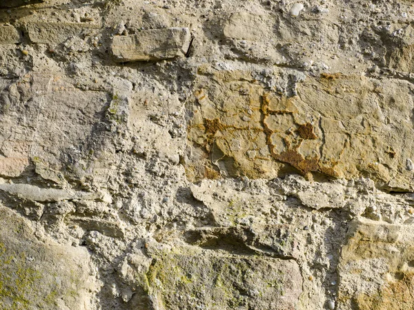 Old Weathered Stonewall Texture Close — Stock Photo, Image