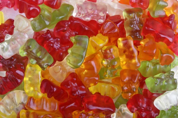 Pile Colorful Sweet Jelly Candies Close — Stock Photo, Image