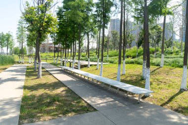 Bahar Parkı ve modern şehir