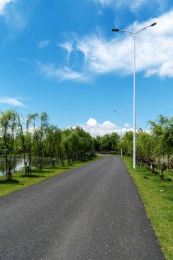 Çin 'deki Şehir Parkı yolu.