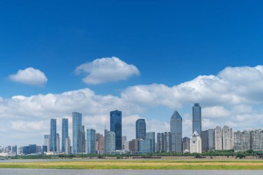 Nanchang 'ın Şehir Sahnesi Yeni Bölge, Jiangxi, Çin