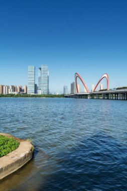 Çin 'deki Lakeside modern ofis binası