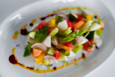 Sebze karışımı. Güzel hizmet gıda Restoran