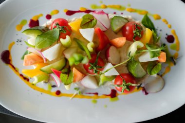 Sebze karışımı. Güzel hizmet gıda Restoran
