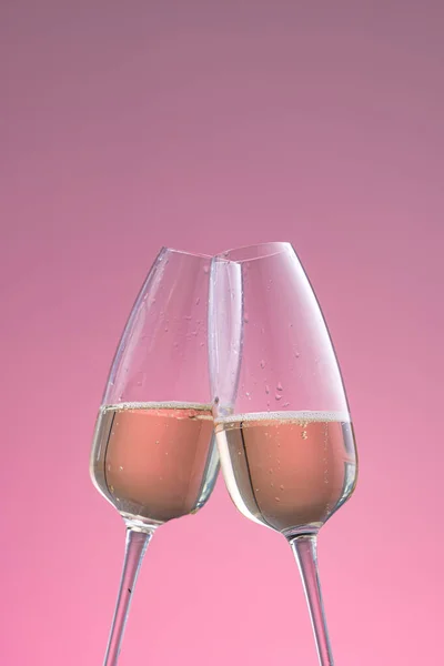 Nouvel Fond Verres Champagne — Photo