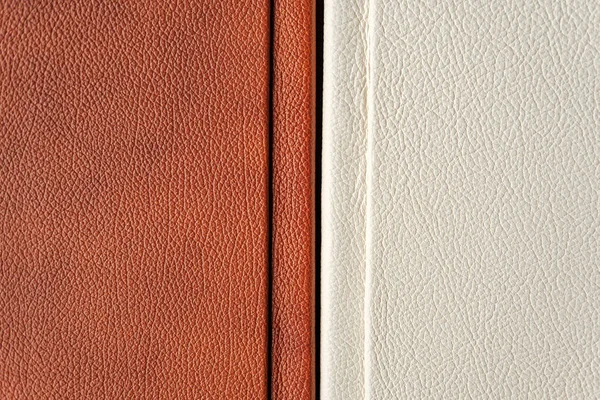 Textura Couro Vermelho Branco — Fotografia de Stock