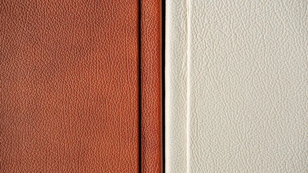 Textura Červené Bílé Kůže — Stock fotografie