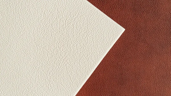 赤と白の革の質感 — ストック写真