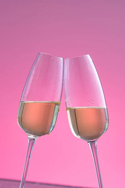 Nytt Bakgrund Glas Champagne — Stockfoto