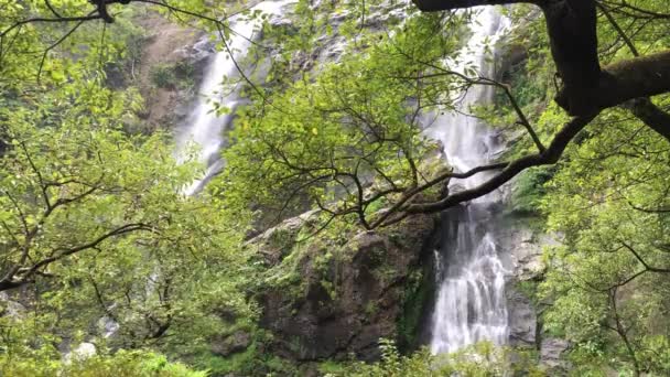 Video Clip Khlong Lan Cascada Parque Nacional Khlong Lan Kamphaeng — Vídeos de Stock