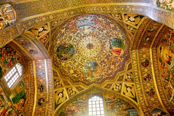 Yeni Culfa, Isfahan, Iran. Ekim 30,2016. Vank iç görünümü. Ermeni kutsal savior Katedrali.