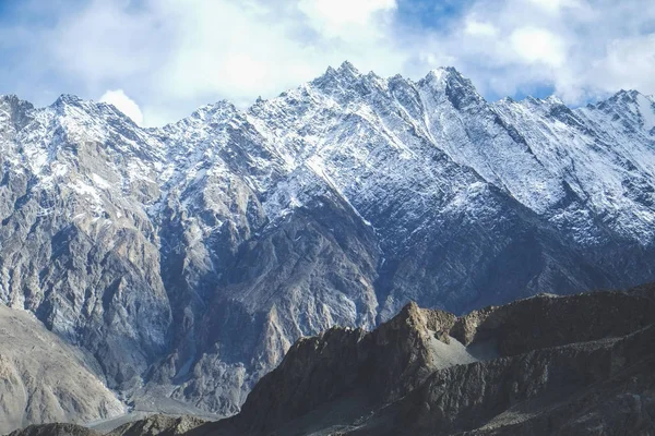 Montanhas Cobertas Neve Gama Karakoram Passu Paquistão — Fotografia de Stock