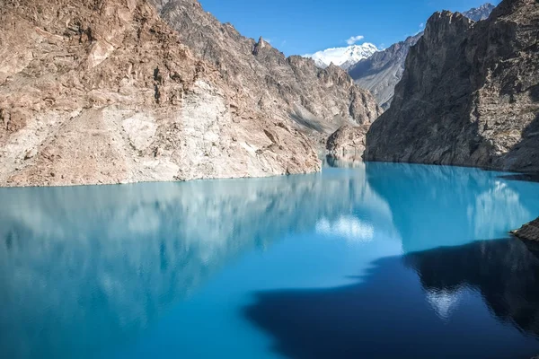 Lago Turquesa Attabad Gojal Valley Hunza Gilgit Jalá Pakistán — Foto de Stock