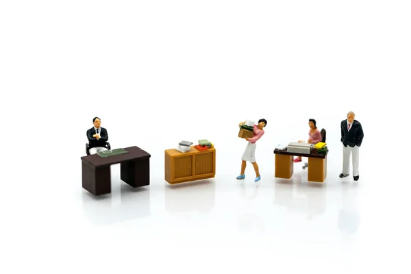 Miniature People Businessman Office Using Concept Improve Your Office Day — Stock Photo, Image