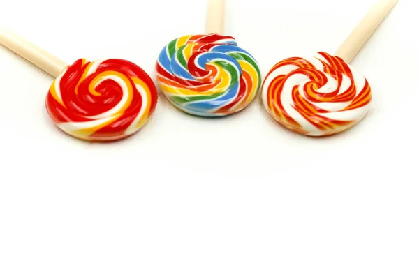 Dulces Caramelos Colores Piruletas Que Utilizan Para Concepto Candy Day — Foto de Stock