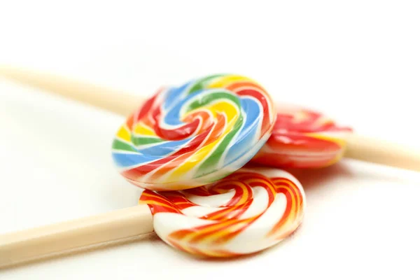 Dulces Caramelos Colores Piruletas Que Utilizan Para Concepto Candy Day — Foto de Stock