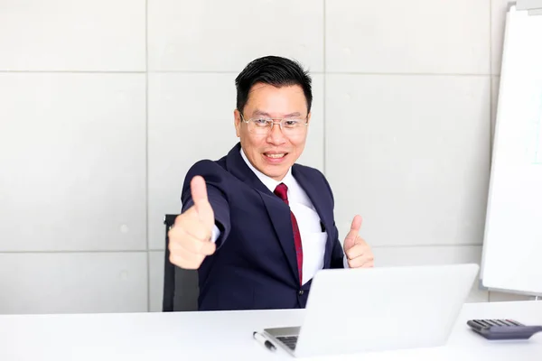 Senior Business Man Azië Met Business Groep Vergadering Discussie Strategie — Stockfoto