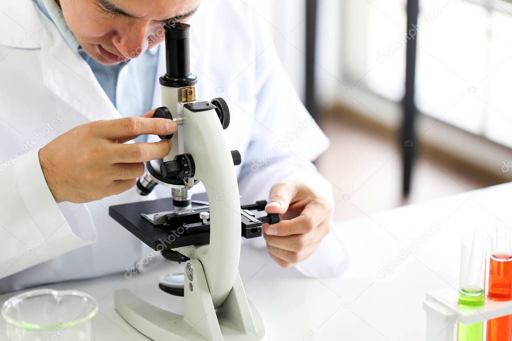 Set of Chemical tube development and pharmacy in laboratory,biochemistry and research technology concept.