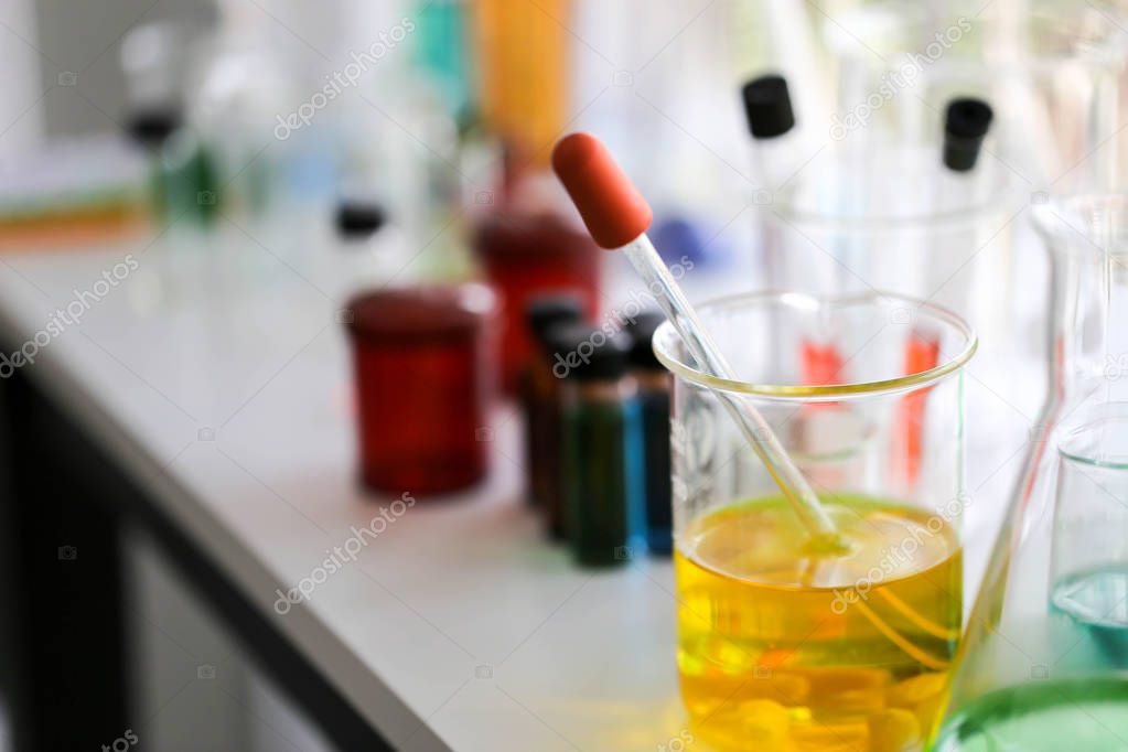 Set of Chemical tube development and pharmacy in laboratory,biochemistry and research technology concept.
