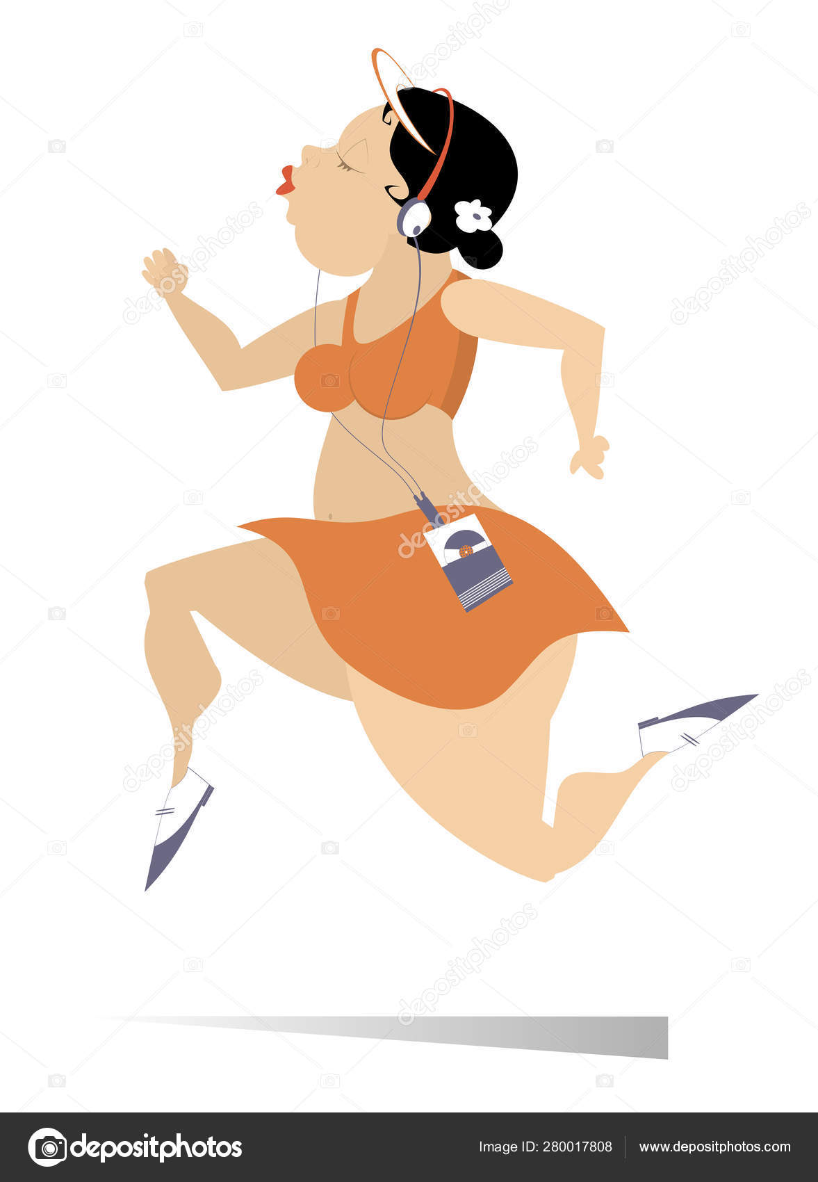 그림입니다 섹시한 가슴과 보이는 스톡 벡터 - ©sotosy 280017808