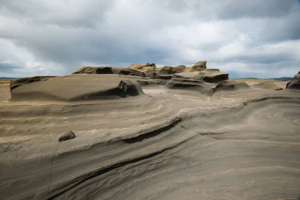 冰岛的糖块岩层 — 图库照片
