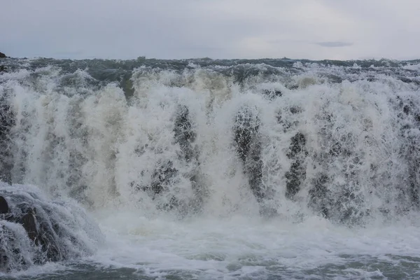 Большой Водопад Галлфосс Исландии Часть Золотого Круга — стоковое фото