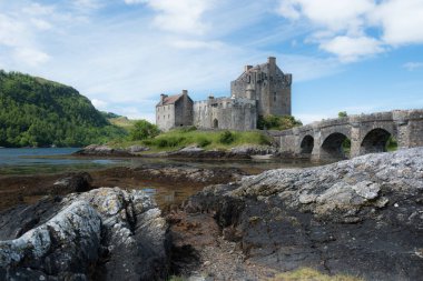 Batı İskoçya 'daki Eilean Donan Kalesi