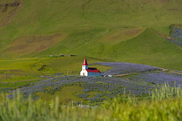 Απόψεις Στην Περιοχή Της Νότιας Ισλανδίας Στην Εθνική Οδό — Φωτογραφία Αρχείου