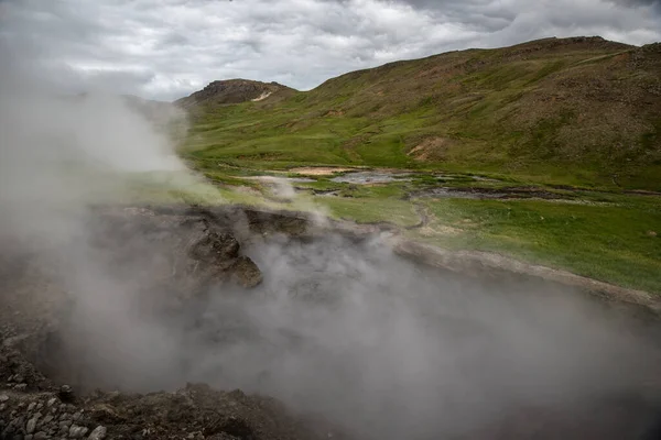 Typická Krajina Islandu — Stock fotografie