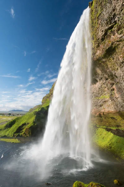 Seljalandsfoss Waterfall Southcoast Iceland Stock Picture