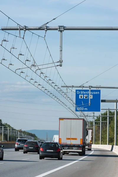 Highway Teststrecke Deutschland Gegen Co2 Belastung — Stockfoto