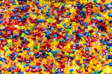renkli plastik reçine