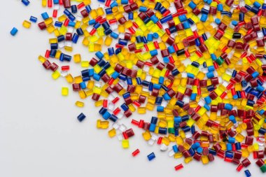 arkaplan için farklı boyanmış plastik reçine
