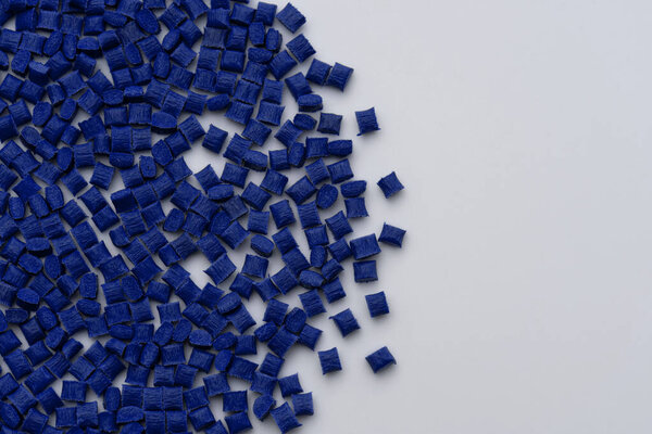 navy blue / turquoise plastic polymer resin compound with glass-fibre