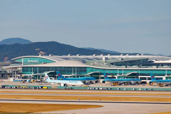 Incheon Korea Południowa Sierpień 2018 Incheon Airport Seul Korea Południowa — Zdjęcie stockowe