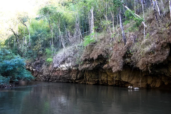 Floresta Tropical Rio Mae Klong Província Tak Noroeste Tailândia Localização — Fotografia de Stock