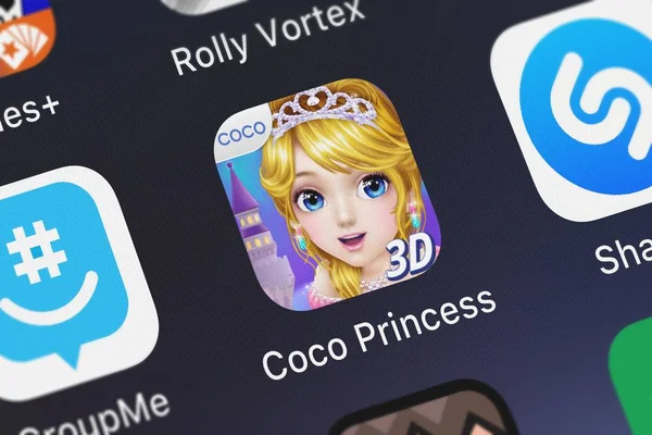 Londres Reino Unido Setembro 2018 Ícone Aplicativo Móvel Coco Princess — Fotografia de Stock