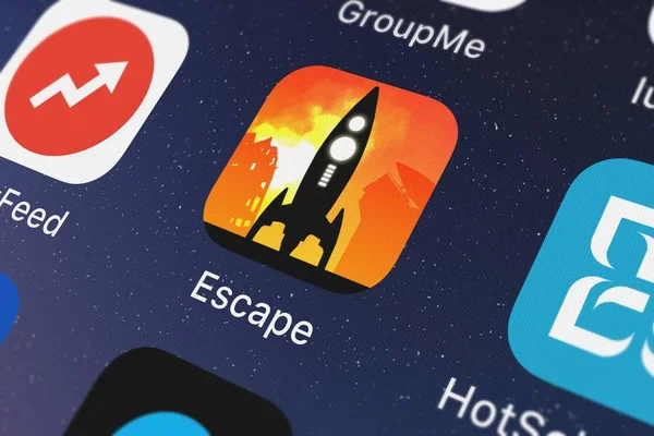 Londra Regno Unito Settembre 2018 Screenshot Dell App Mobile Escape — Foto Stock