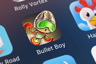 London, Büyük Britanya - 29 Eylül 2018: simge bir iPhone mobil App Kongregate çocuktan kurşun.