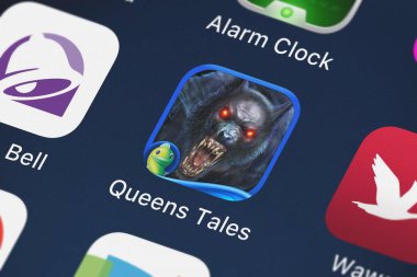 London, Büyük Britanya - 29 Eylül 2018: Close-up shot G5 Entertainment Ab'ın popüler App Stand O'Food 3 ücretsiz. 