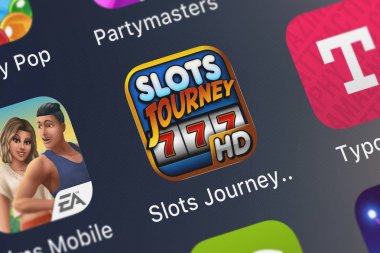 London, Büyük Britanya - 29 Eylül 2018: simge bir iPhone mobil App yuva yolculuk Hd Murka eğlence Limited.