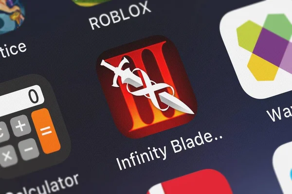 London United Kingdom September 2018 Close Infinity Blade Iii Icon — Stock Photo, Image