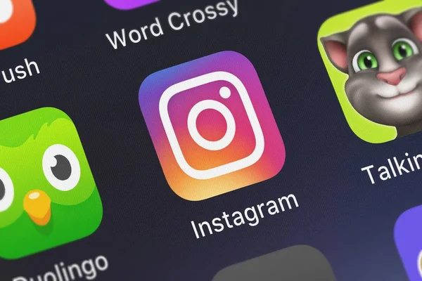 London Egyesült Királyság 2018 Szeptember Screenshot Instagram Inc Mozgatható App — Stock Fotó