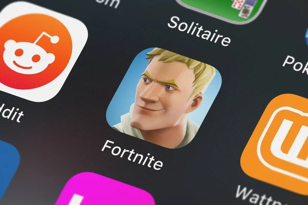 Londres Royaume Uni Septembre 2018 Capture Écran Application Mobile Fortnite — Photo